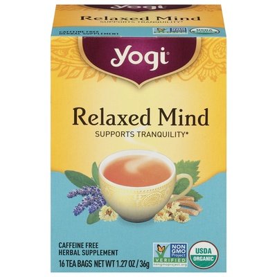 Yogi Tea Bags Relaxed Mind 6/16 Bag [UNFI #0951939] [ebt]