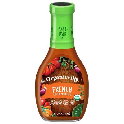 Organicville Dressing French Style 6/8 OZ [UNFI #715581] [ebt]