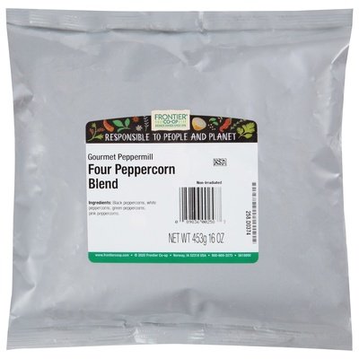 Frontier Nat Prod Co-Op Four Peppercorn Blend Gourmet Peppermill 1LB [UNFI-CARLISLE #312082] [ebt]