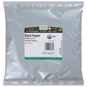 Frontier Nat Prod Co-Op Black Pepper Medium Grind 1LB [UNFI-CARLISLE #546671] [ebt]