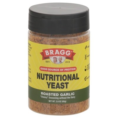 Bragg Nutritional Yeast Roasted Garlic 6/3 OZ [UNFI #2812683] [ebt]