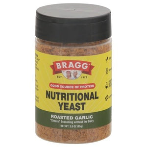 Bragg Nutritional Yeast Roasted Garlic 6/3 OZ [UNFI #2812683] [ebt]