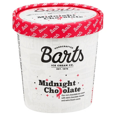 Barts Ice Cream Midnight Chocolate 8/16 OZ [UNFI #02611804] [ebt]