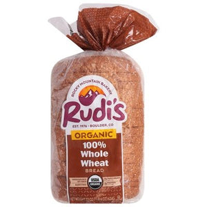 Rudis Rocky Mountain Bakery Bread Organic 100% Whole Wheat 8/22 OZ [UNFI #775759] [ebt]