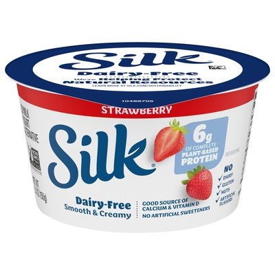 Silk Yogurt Alternative Dairy-Free Strawberry 8/5.3 OZ [UNFI #1988195] [ebt]