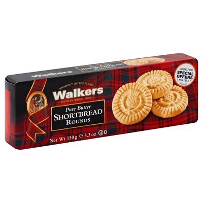 Walkers Shortbread Shortbread Pure Butter Rounds 12/5.3 OZ [UNFI #874396] [ebt]