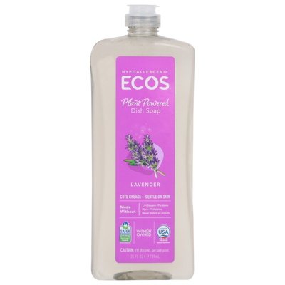 Ecos Dish Soap Lavender Hypoallergenic Plant Powered 6/25 OZ [UNFI #1023738]