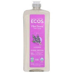 Ecos Dish Soap Lavender Hypoallergenic Plant Powered 6/25 OZ [UNFI #1023738]