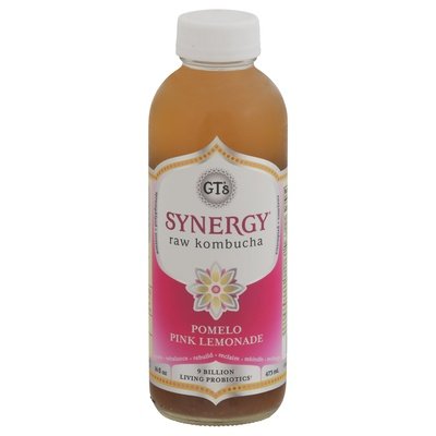 Gts Kombucha Raw Pomelo Pink Lemonade 12/16 OZ [UNFI #3037470] [ebt] D