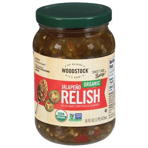 Woodstock Jalapeno Relish Organic 6/16 OZ [UNFI #1806454] [ebt]