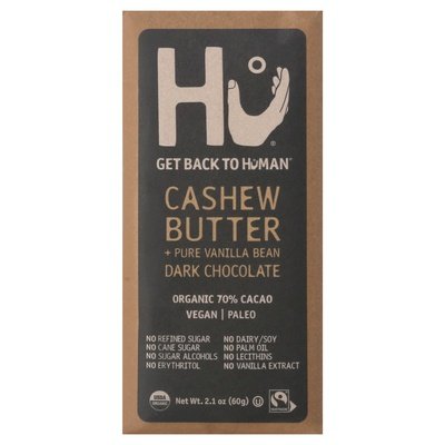 Hu Dark Chocolate Organic Cashew Butter + Pure Vanilla Bean 70% Cacao 12/2.1 OZ [UNFI-CARLISLE #2739605] [ebt]