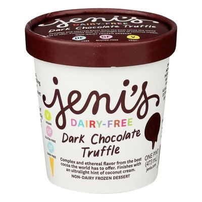 Jenis Frozen Dessert Dairy-Freek Dark Chocolate Truffle 8/16 OZ [UNFI #2275881] [ebt]