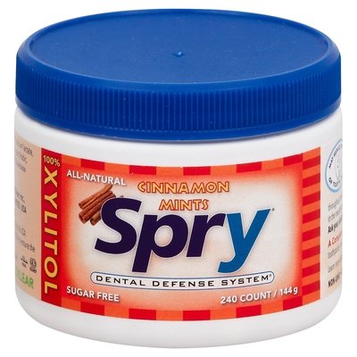 Spry Mints Sugar Free Cinnamon Mints 240 CT [UNFI-CARLISLE #1701739] [ebt]
