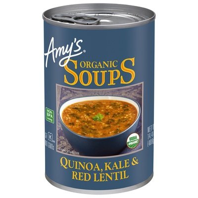 Amys Soup Organic Quinoa Kale & Red Lentil 12/14.4OZ [UNFI #1722057] [ebt]