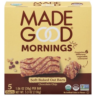 Made Good Oat Bars Chocolate Chip Soft Baked 6/5.3 OZ [UNFI #2972917] [ebt]