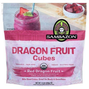 Sambazon Dragon Fruit Cubes Red Dragon Fruit 8/12 OZ [UNFI #101568] [ebt]