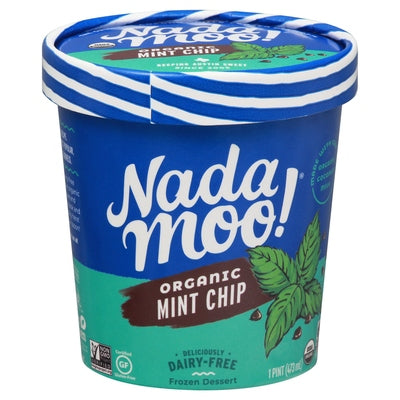 Nada Moo! Frozen Dessert Organic Mint Chip 8/PINT [UNFI #897041] [ebt]