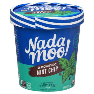 Nada Moo! Frozen Dessert Organic Mint Chip 8/PINT [UNFI #897041] [ebt]