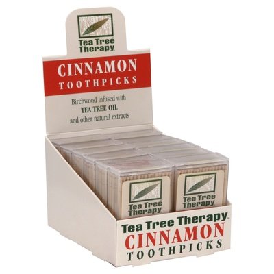 Tea Tree Therapy Toothpicks Cinnamon 12/100 CT [UNFI-CARLISLE #745075]