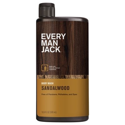 Every Man Jack Body Wash Sandalwood 1/16.9 OZ [UNFI-CARLISLE #1854488]