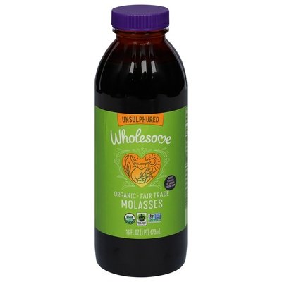 Wholesome Molasses Organic Unsulphured 12/16 OZ [UNFI #452052] [ebt]