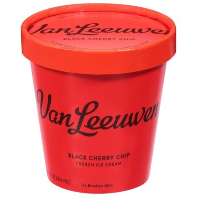 Van Leeuwen Ice Cream Ice Cream French Black Cherry Chip 8/14 OZ [UNFI #2828655] [ebt]