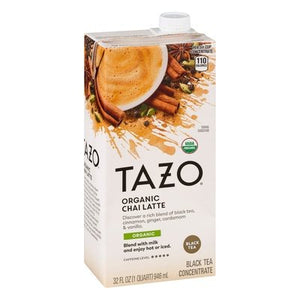 Tazo Black Tea Organic Chai Latte 6/32 OZ [UNFI #1088590] [ebt]