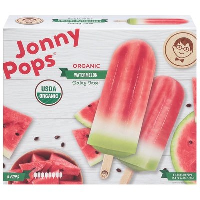 Jonnypops Pops Organic Watermelon 6/14.8 OZ [UNFI #2679280] [ebt]