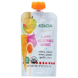 Kekoa Baby Food Organic Curry Vegetable Mango 6/3.5 OZ [UNFI-CARLISLE #3009677] [ebt]