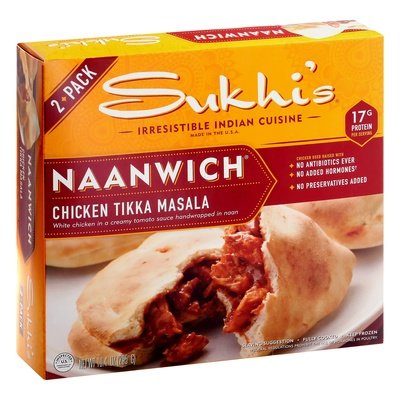 Sukhis Naanwich Chicken Tikka Masala 2 Pack 6/10.4 OZ [UNFI #2299469] [ebt]