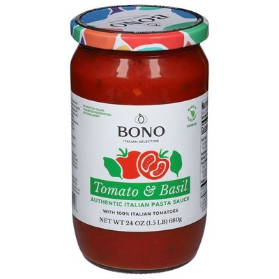 Bono Pasta Sauce Tomato & Basil 6/24 OZ [UNFI #2959948] [ebt]