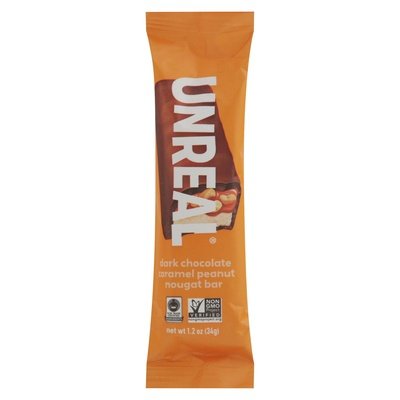 Unreal Nougat Bar Dark Chocolate Caramel Peanut 12/1.2 OZ [UNFI-CARLISLE #2531960] [ebt]