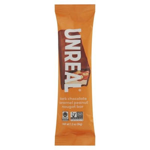 Unreal Nougat Bar Dark Chocolate Caramel Peanut 12/1.2 OZ [UNFI-CARLISLE #2531960] [ebt]