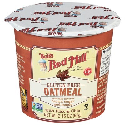 Bobs Red Mill Oatmeal Gluten Free Brown Sugar and Maple 12/2.15OZ [UNFI #1770635] [ebt]