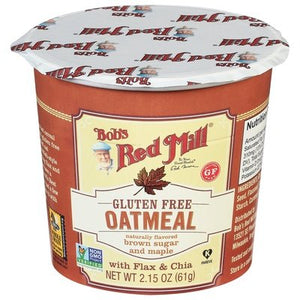 Bobs Red Mill Oatmeal Gluten Free Brown Sugar and Maple 12/2.15OZ [UNFI #1770635] [ebt]