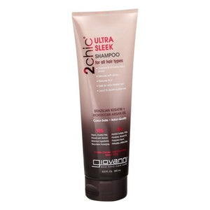 Giovanni Shampoo Ultra Sleek Brazillian Keratin + Moroccan Argan Oil 1/8.5 OZ [UNFI-CARLISLE #1084516]