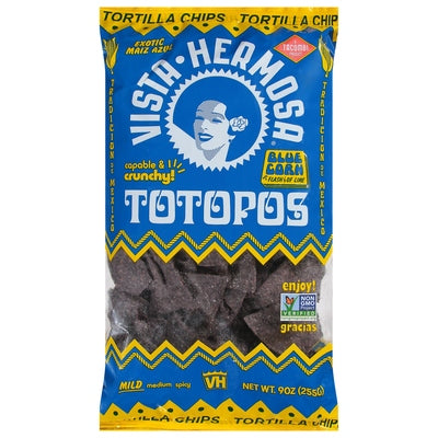 Vista Hermosa Tortilla Chips Blue Corn Mild 9/9 OZ [UNFI #03149648] [ebt]
