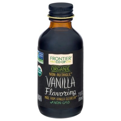 Frontier Nat Prod Co-Op Vanilla Flavoring Organic Non-Alcoholic 1/2 OZ [UNFI-CARLISLE #1528272] [ebt]