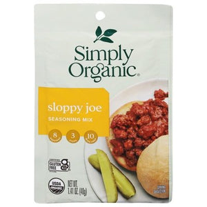 Simply Organic Seasoning Mix Sloppy Joe 12/1.41Oz [UNFI #0916445] [ebt]
