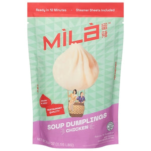 Mila Soup Dumplings Chicken 8/8.8 OZ [UNFI #3086287] [ebt]