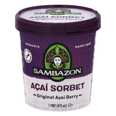 Sambazon Sorbet Original Acai Berry 8/PINT [UNFI #808550] [ebt]