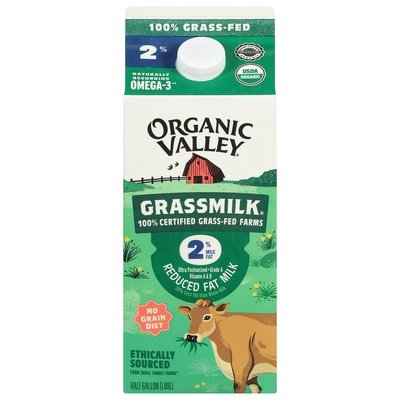 Organic Valley Milk Reduced Fat 2% Milkfat 6/64 OZ [UNFI #2043925] [ebt]