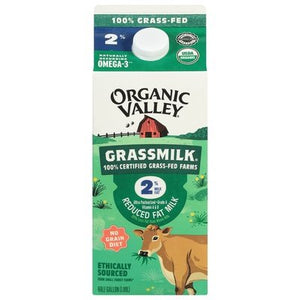 Organic Valley Milk Reduced Fat 2% Milkfat 6/64 OZ [UNFI #2043925] [ebt]