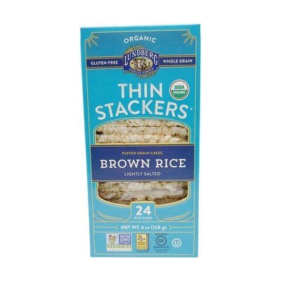 Lundberg Family Farms Wild Rice Lightly Salted Organic Whole Grain Rice Cakes 6/8.5 OZ [UNFI #2515476] [ebt]
