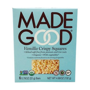 Made Good Crispy Squares Vanilla 6/4.68 OZ [UNFI #2084416] [ebt]