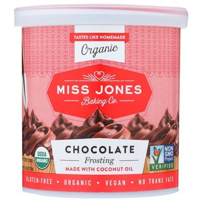 Miss Jones Baking Co Frosting Organic Chocolate 6/320 GRM [UNFI #1725217] [ebt]