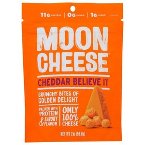 Moon Cheese Cheese Snack Cheddar Believe It 12/2 OZ [UNFI #1902824] [ebt]