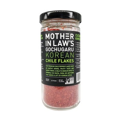 Mother-In-Laws Kimchi Chile Flakes Gochugaru Korean 6/3.5 OZ [UNFI #1725191] [ebt]
