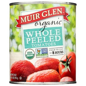 Muir Glen Tomatoes Whole Peeled 12/28 OZ [UNFI #143446] [ebt]