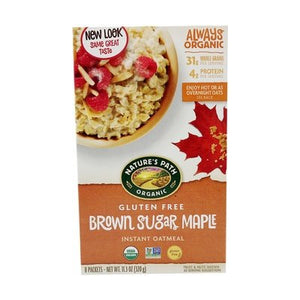 Natures Path Oatmeal Gluten Free Instant Brown Sugar Maple 6/11.3 OZ [UNFI #1269927] [ebt]